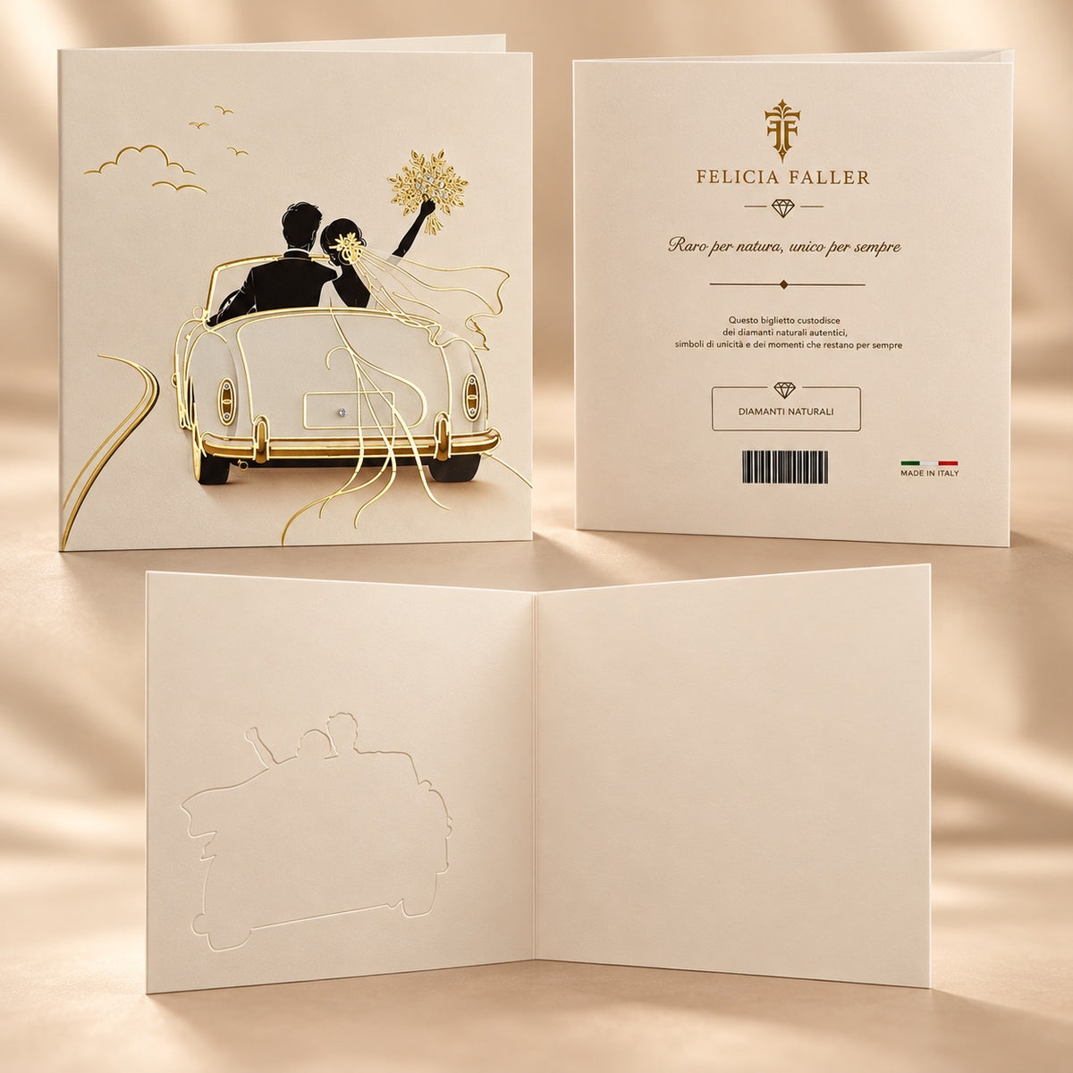 Matrimonio — fronte, retro e interno